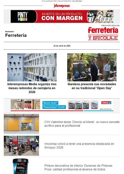 Newsletter Ferretería