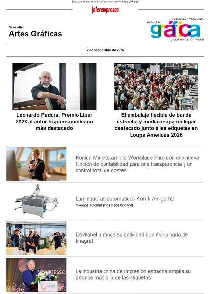 Newsletter Artes Gráficas Newsletter Artes Gráficas