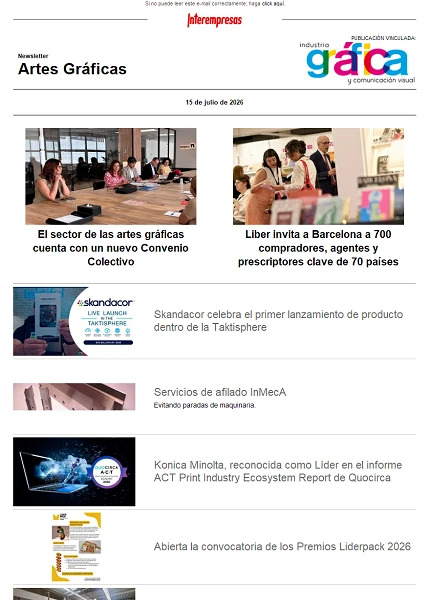 Newsletter Artes Gráficas Newsletter Artes Gráficas