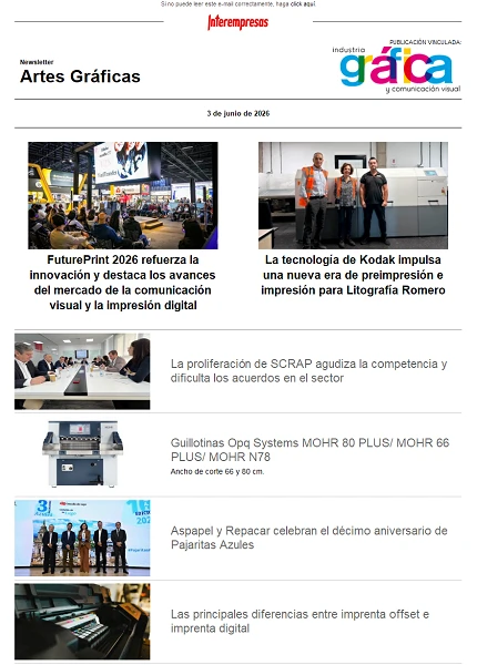 Newsletter Artes Gráficas