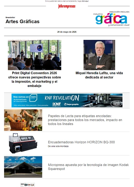 Newsletter Artes Gráficas