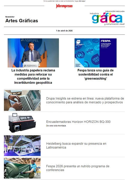 Newsletter Artes Gráficas