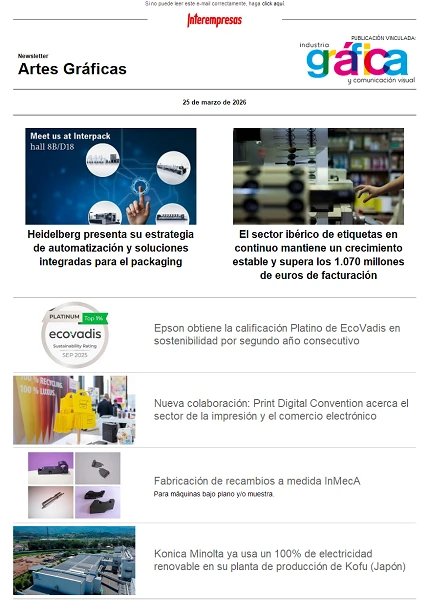 Newsletter Artes Gráficas Newsletter Artes Gráficas