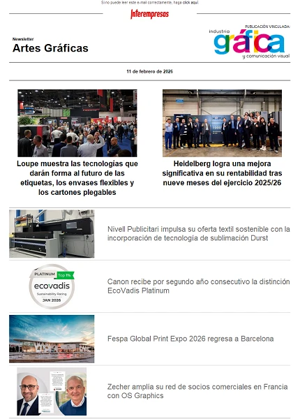 Newsletter Artes Gráficas