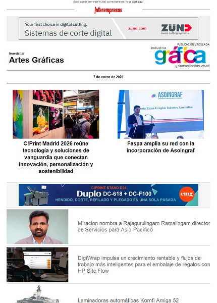 Newsletter Artes Gráficas Newsletter Artes Gráficas