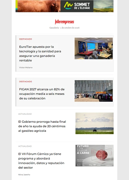 Newsletter Ganadería