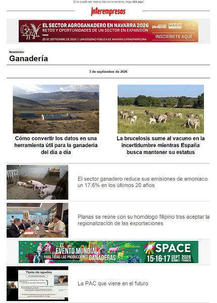 Newsletter Ganadería