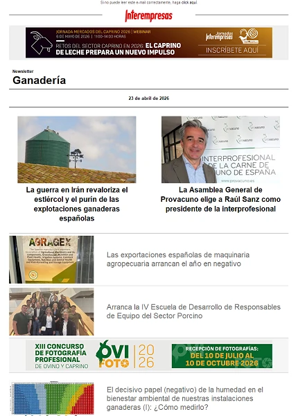 Newsletter Ganadería