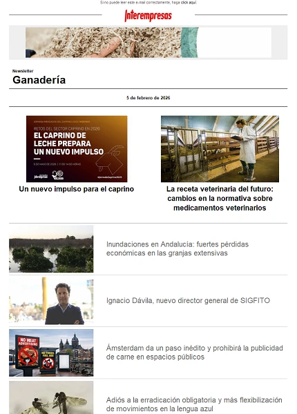 Newsletter Ganadería