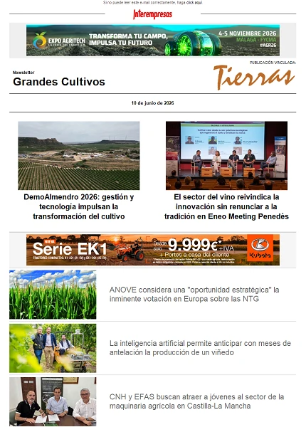 Newsletter Grandes Cultivos Newsletter Grandes Cultivos