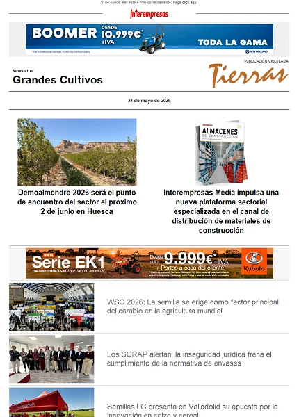 Newsletter Grandes Cultivos Newsletter Grandes Cultivos