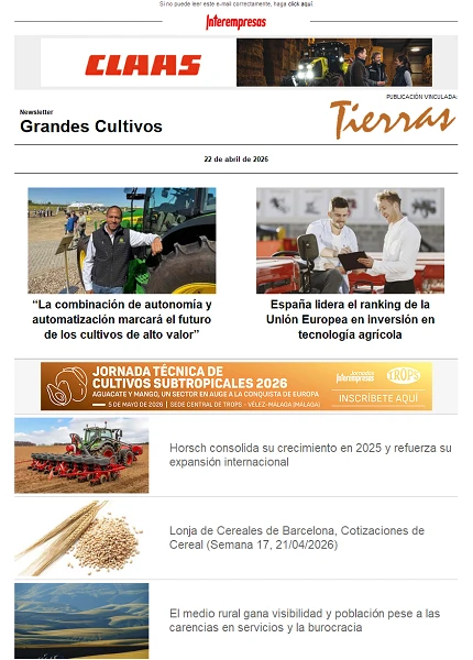 Newsletter Grandes Cultivos