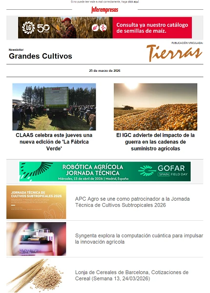 Newsletter Grandes Cultivos