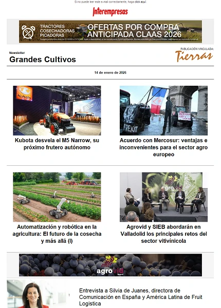 Newsletter Grandes Cultivos Newsletter Grandes Cultivos