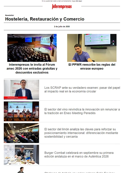 Newsletter Hostelería Newsletter Hostelería