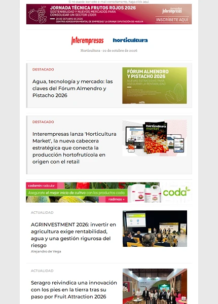 Newsletter Horticultura