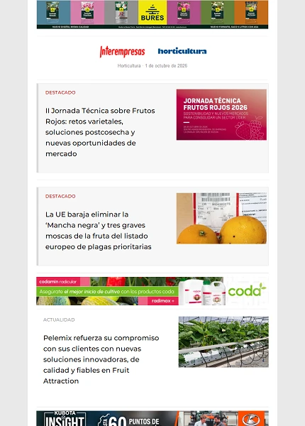 Newsletter Horticultura Newsletter Horticultura