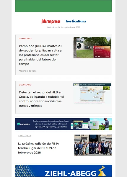 Newsletter Horticultura Newsletter Horticultura