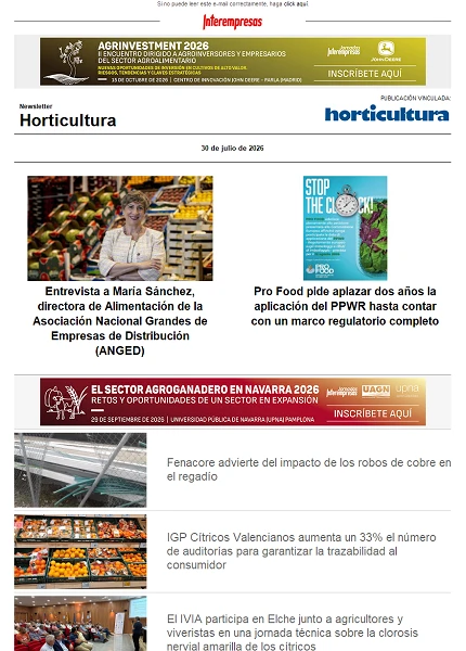 Newsletter Horticultura Newsletter Horticultura