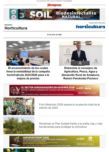 Newsletter Horticultura