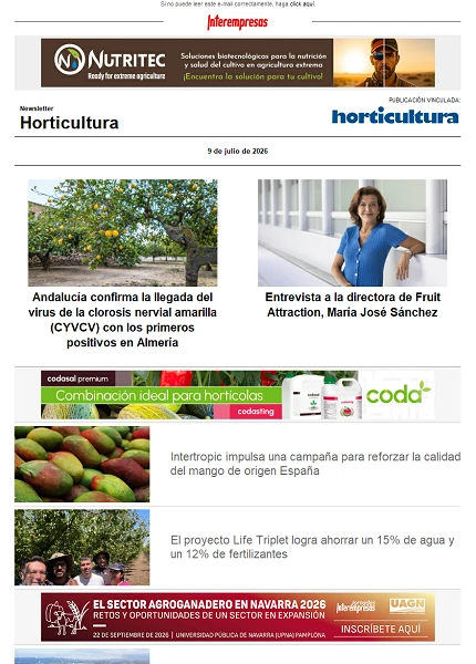 Newsletter Horticultura Newsletter Horticultura
