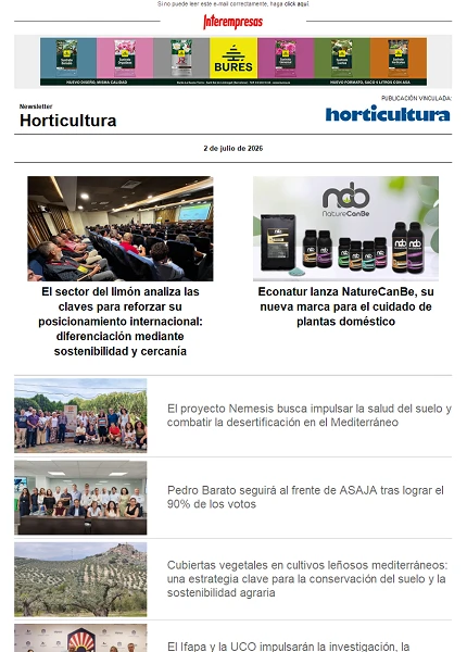 Newsletter Horticultura