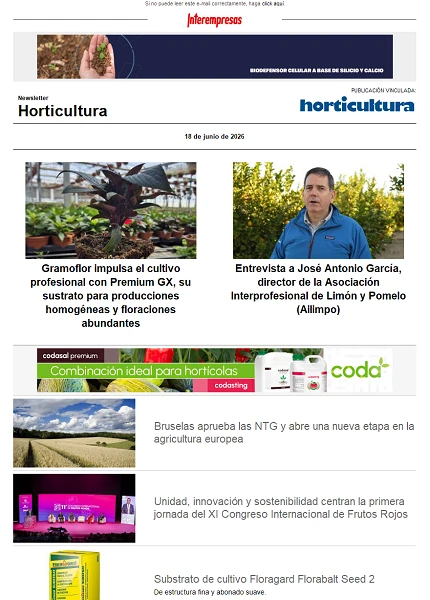 Newsletter Horticultura