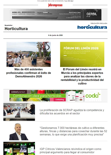 Newsletter Horticultura