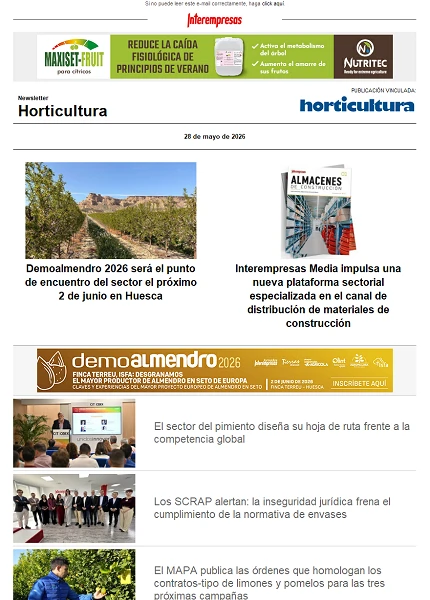 Newsletter Horticultura Newsletter Horticultura