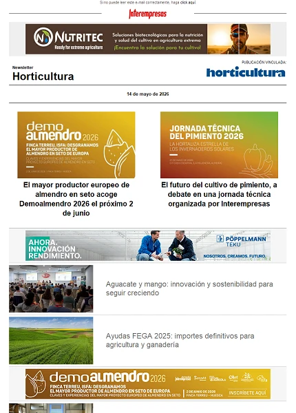 Newsletter Horticultura Newsletter Horticultura