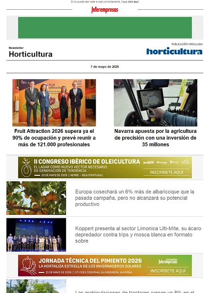 Newsletter Horticultura