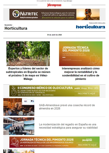 Newsletter Horticultura