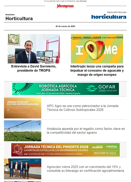 Newsletter Horticultura