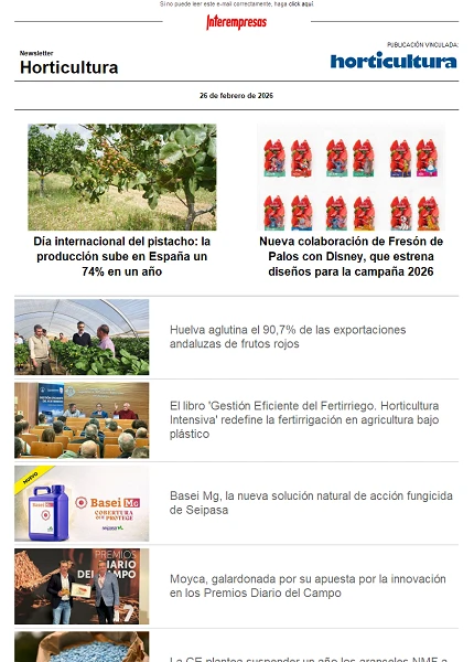 Newsletter Horticultura