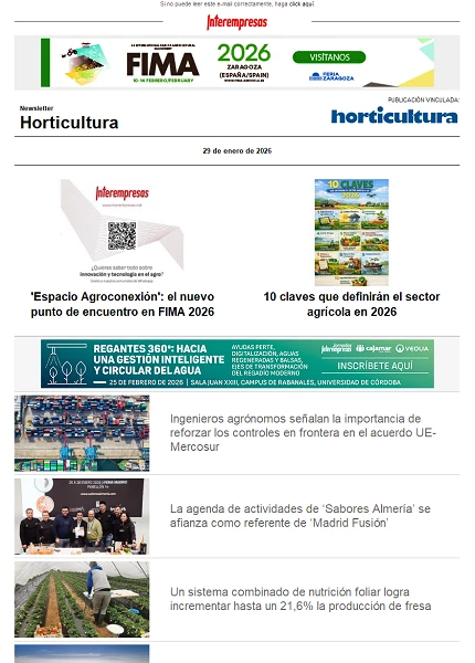 Newsletter Horticultura