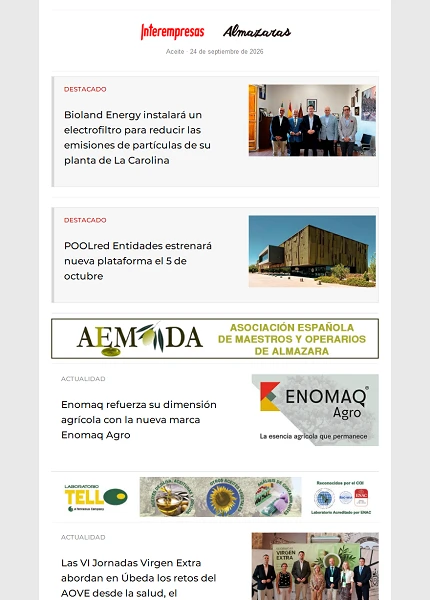 Newsletter Aceite Newsletter Aceite