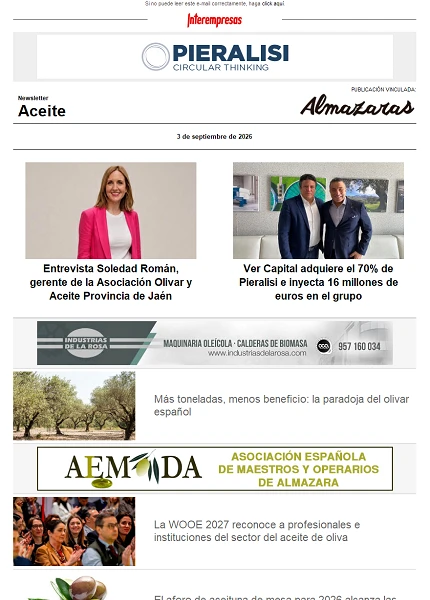 Newsletter Aceite