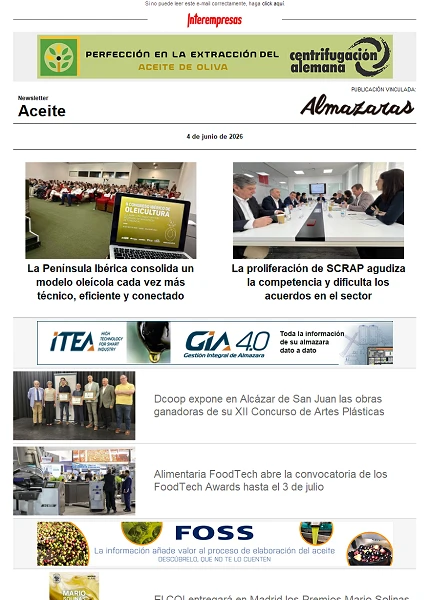 Newsletter Aceite