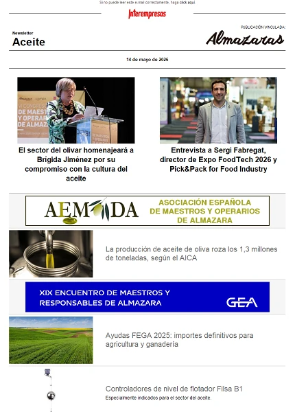 Newsletter Aceite