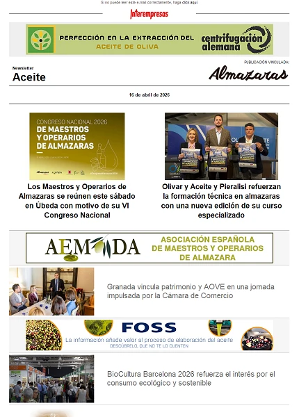 Newsletter Aceite