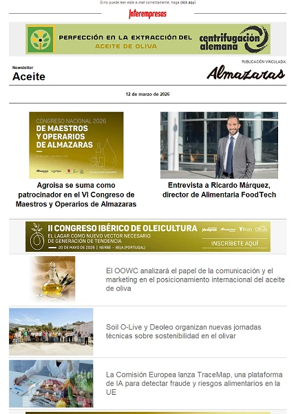 Newsletter Aceite