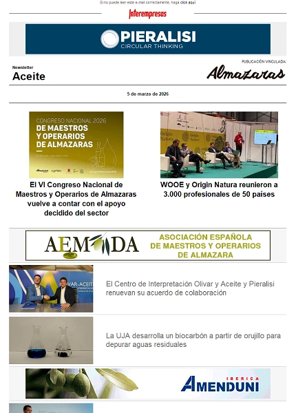 Newsletter Aceite