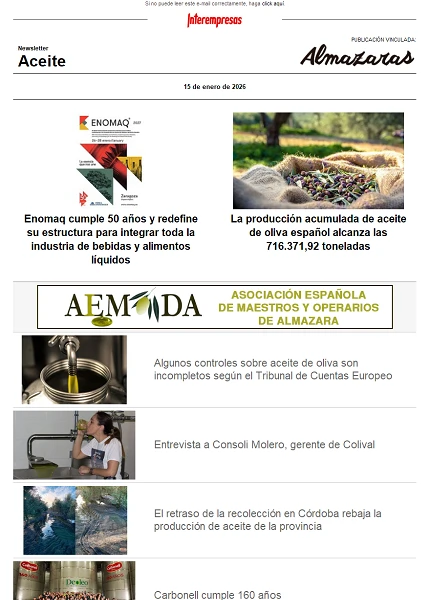 Newsletter Aceite