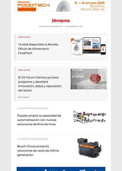 Alimentaria Foodtech News