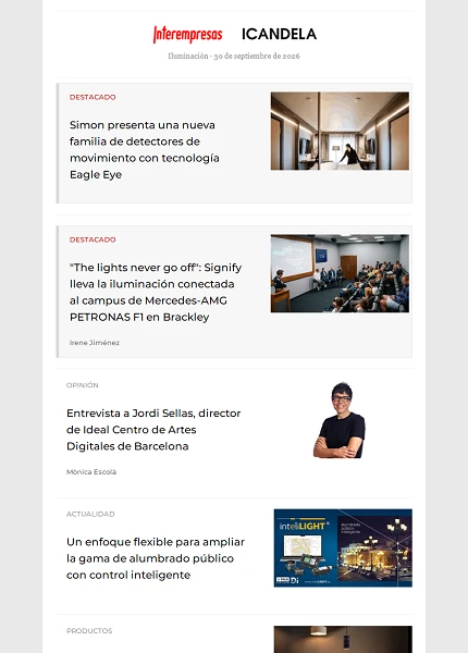 Newsletter Iluminación Newsletter Iluminación