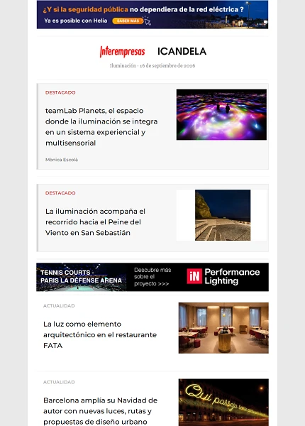 Newsletter Iluminación