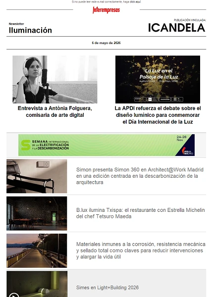 Newsletter Iluminación