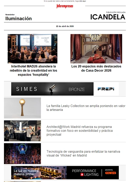 Newsletter Iluminación