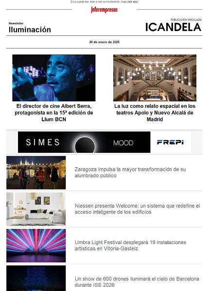 Newsletter Iluminación Newsletter Iluminación