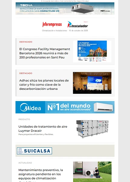 Newsletter Climatización e Instalaciones